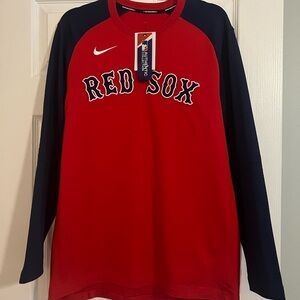 Nike Boston Red Sox Red and Navy Baseball Pregame Shirt NWT